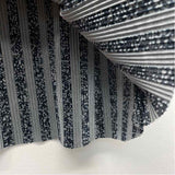 Jamie Sadock Size M Women's Peach-Multi Patchwork Zip Mock Neck Short Sleeve Top