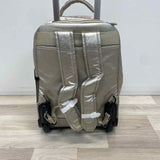 Kipling Gold Fabric Shimmer Backpack