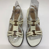 Sofft Size 8 Women's White Solid Wedge Sandals