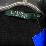 Lauren Ralph Lauren Women's Size S Black Solid Button Up Jacket