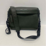 Grams28 City Pack 154 Green Leather Pebbled Crossbody Handbag