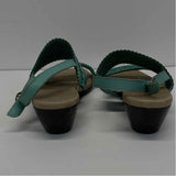 Munro Size 7 Women's Aqua Braided Slingback Sandals