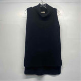 Gentle Herd Size L Women's Black Solid Turtle Neck Sleeveless Top