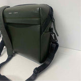 Grams28 City Pack 154 Green Leather Pebbled Crossbody Handbag