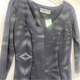 Chiara Boni La Petite Robe Size 46- L Women's Black-Gray Pattern Sheath Dress