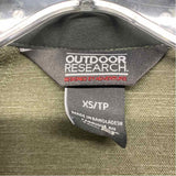 Outdoor Research Women's Size XS Green Solid Zip Mock Neck Jacket