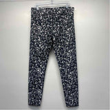Fabletics Size Xl Women's Black-White Pattern Leggings Activewear Pants