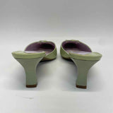 Gianni Bini Size 7 Women's Lime Solid Mules Shoes