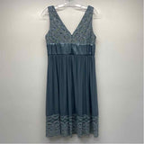 R&M Richards Size 10-M Women's Teal Beaded Shift Dress