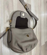 Marc By Marc Jacobs Taupe Leather Pebbled Crossbody Handbag