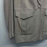 Jakett Women's Size L Tan Solid Blazer Jacket