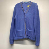J.McLaughlin Size S Women's Blue Embroidered Button Up Sweater