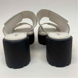 Vagabond Shoemakers Size 7 Women's White-Black Solid Platform Sandals