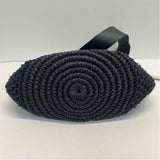 Touche Collection Black Textile Solid Tote Handbag