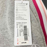 Krimson Klover Size L Women's Gray Tweed Pull On Skirt