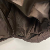 Un Jour Ailleurs Women's Size L Brown Solid Long Coat