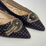 Sam Edelman Size 7.5 Women's Black-Multi Pattern Flats Shoes