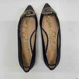 Sam Edelman Size 7.5 Women's Black-Multi Pattern Flats Shoes