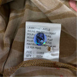 Jamie Sadock Size S Women's Brown-Red Pattern Mock Neck Activewear Top