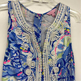 Lilly Pulitzer Size 4-S Women's Blue-Multi Pattern Shift Dress