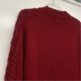 Kiel James Patrick Size L Women's Red Roses Sweater Dress