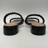 Sincerely Jules Size 10 Women's Black Braided Strappy Sandals