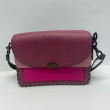 Coach Burgundy Colorblock Leather Crossbody Handbag