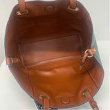 Bass Green Faux Leather Pebbled Tote Handbag w Crossbody Handbag and Wristlet