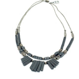 Silver-Gray Hematite Sterling Silver Necklace