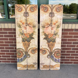 Creative Co-op Yellow-Multicolor Vertical Wood Panel