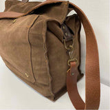 Elke Brown Suede Solid Tote Handbag
