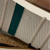 Josef Seibel Size 38-7.5 Women's Beige-Black Cut Out Platform Sandals