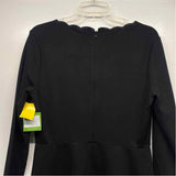 Kate Spade Size 12-L Women's Black Solid Fit And Flare Dress