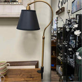 House of Troy Aria Hook Gold-Black Metal Clamp On Table Top Lamp