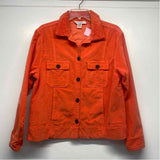 Fresh Produce Women's Size M Orange Solid Button Up Jacket