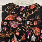 White House Black Market Size XS Women's Black-Multi Floral Sheath Dress