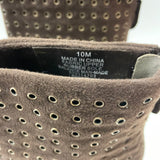 Chico's Size 10 Women's Brown Cut Out High Heel Booties