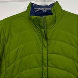 Lands' End Women's Size L Lime Solid Puffer Jacket