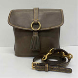 Dooney & Bourke Florentine Dottie Taupe Leather Solid Crossbody Handbag