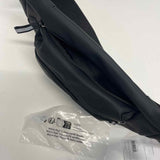 Gaston Luga Black Solid Polyurethane Fanny Pack