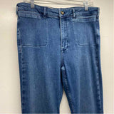 Pilcro - Anthropologie Size 30-10 Women's Blue Washed Boot Leg Jeans