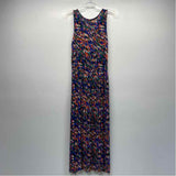 Michael Michael Kors Size 10-M Women's Blue-Multi Pattern Maxi Dress