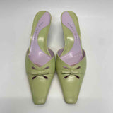 Gianni Bini Size 7 Women's Lime Solid Mules Shoes