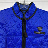 Techniche Women's Size M Blue Solid Zip Up Vest