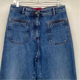 Sessun Blue Size 10 Women's Blue Washed Wide Leg Jeans