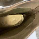 Anne Klein Size 7.5 Women's Beige-Brown Animal Print Ankle Booties