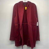 Beyond Yoga Women's Size Xl Burgundy Solid Drawstring Sweatshirt
