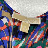 Michael Michael Kors Size 10-M Women's Blue-Multi Pattern Maxi Dress