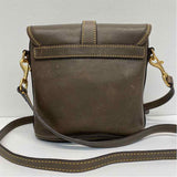 Dooney & Bourke Florentine Dottie Taupe Leather Solid Crossbody Handbag