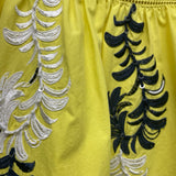 Moulinette Soeurs Size 4 Women's Yellow Embroidered Fit And Flare Dress